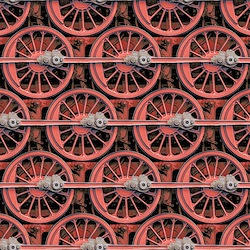 Red - Train Wheels